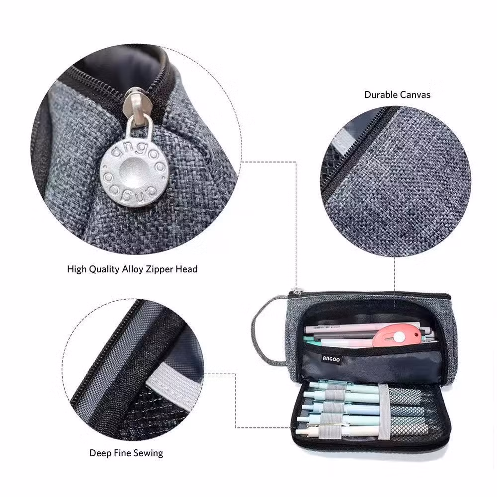 Best Selling Large Capacity Colored Storage Pouch Pencil Case for High School