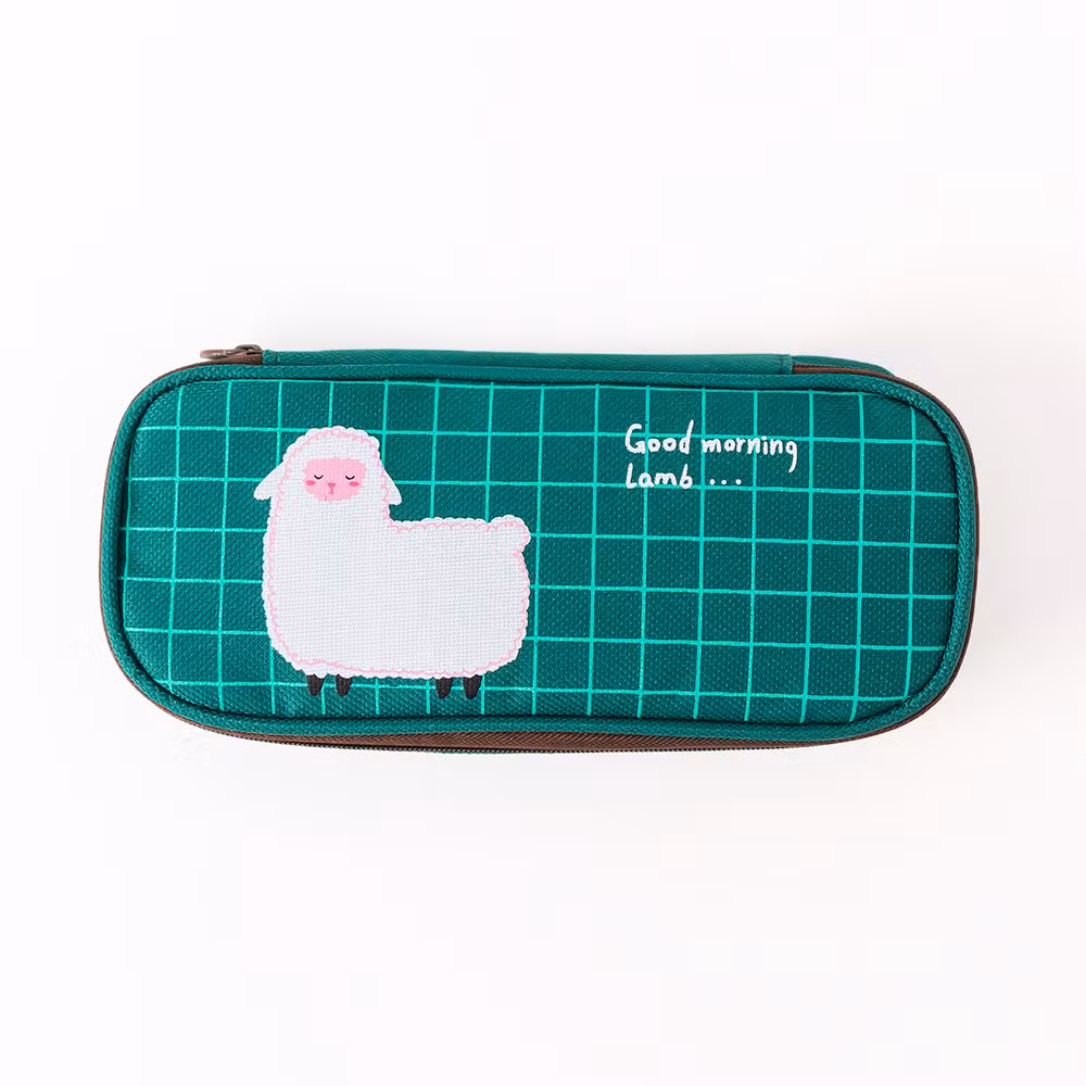 South Korea’ S New Student Stationery, Simple Good Morning Party Pencil Case, Multi-Function Pencil Case, Clamshell Pencil Case, Customized