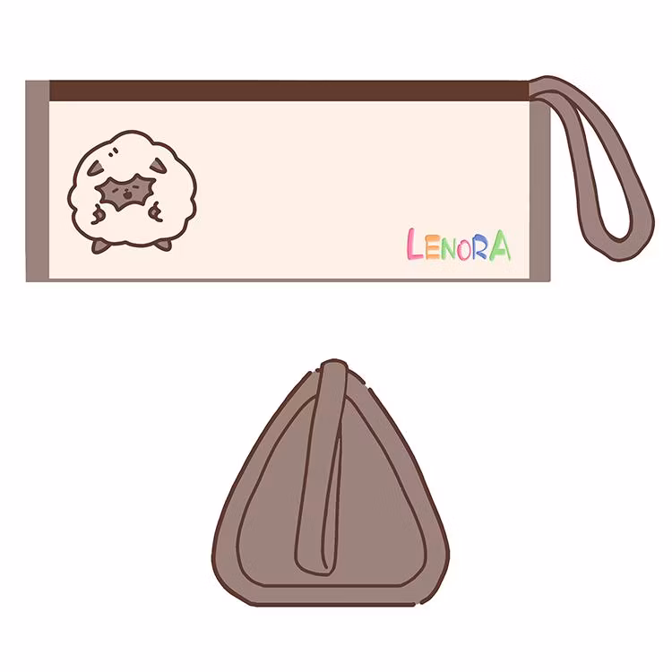 Custom Your Own Plush School Children Kids Pencil Case with Big Capacity