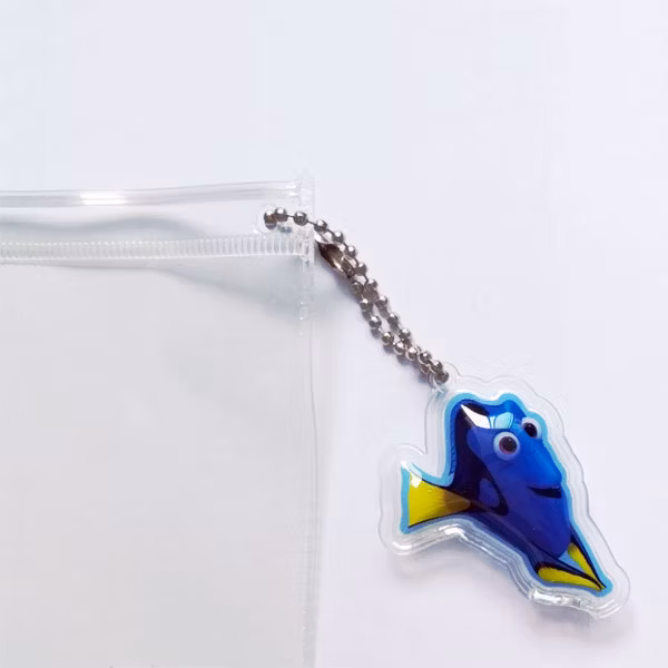 Simply Plastic PVC Zipper Pencil Case with Find Dory Pendant