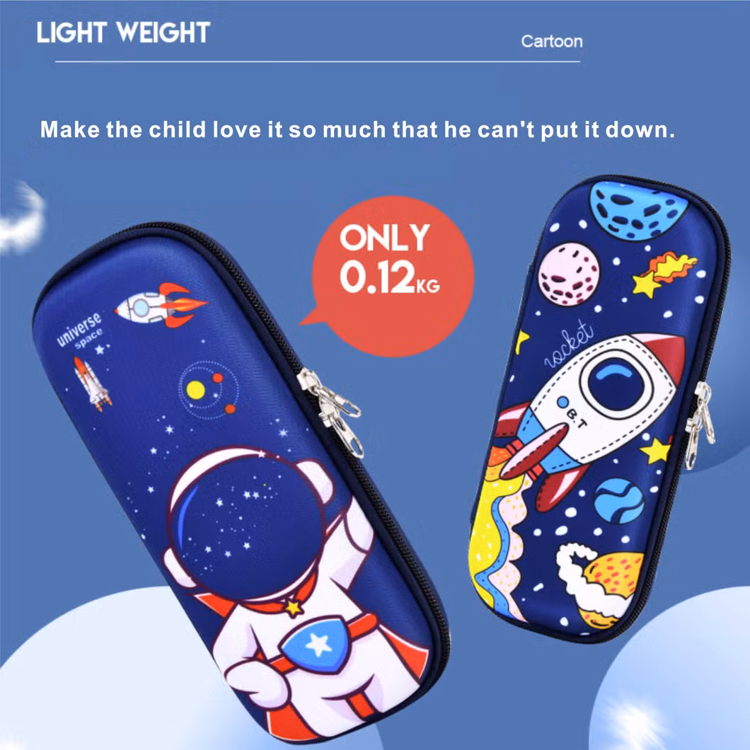 3D EVA Cartoon Pencil Case for Primary and Secondary School Kids Students