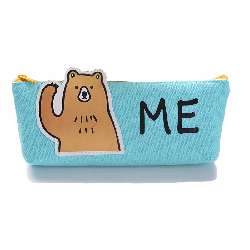 Hot Selling Zipper Kawaii Animal Pencil Bag Pencil Case for Office