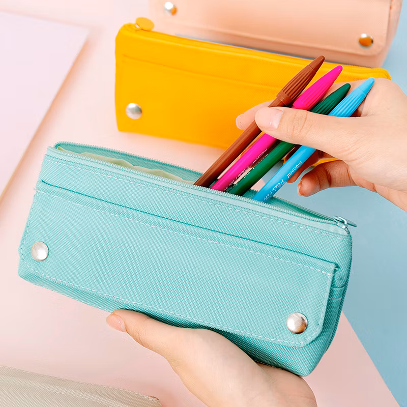 High Bounce Oxford Cloth Solid Color Creative Eco Simple Pencil Case