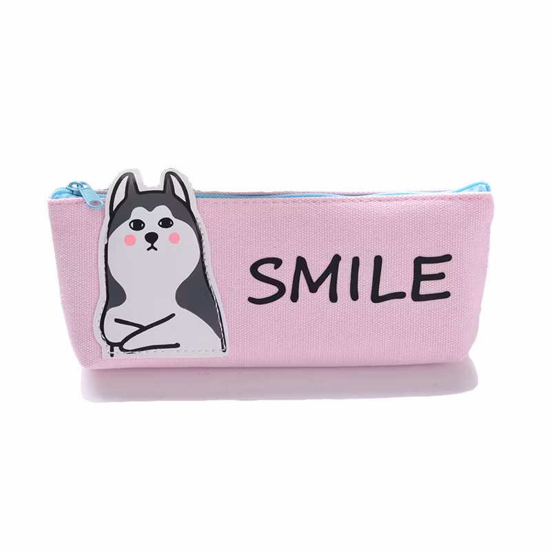 Hot Selling Zipper Kawaii Animal Pencil Bag Pencil Case for Office