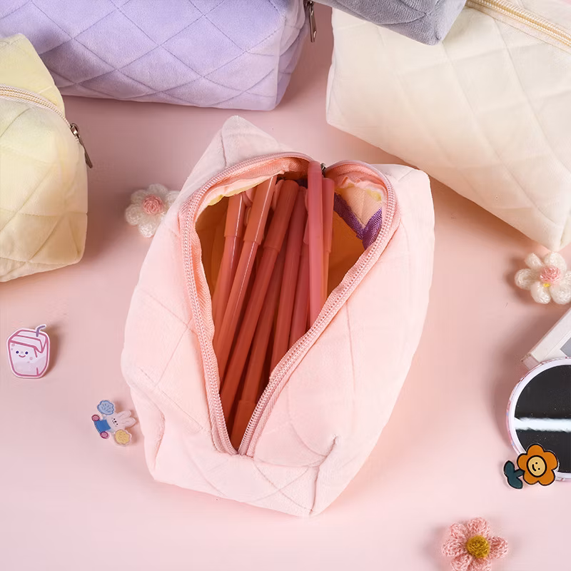 Wholesale PU Zipper European Style Animal Pencil Bag Pencil Case for Office