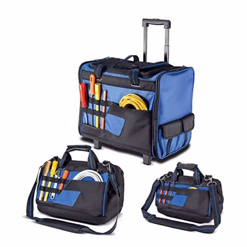 Heavy Duty Electrician Rolling Bags Trolley Tool Bag with Wheels