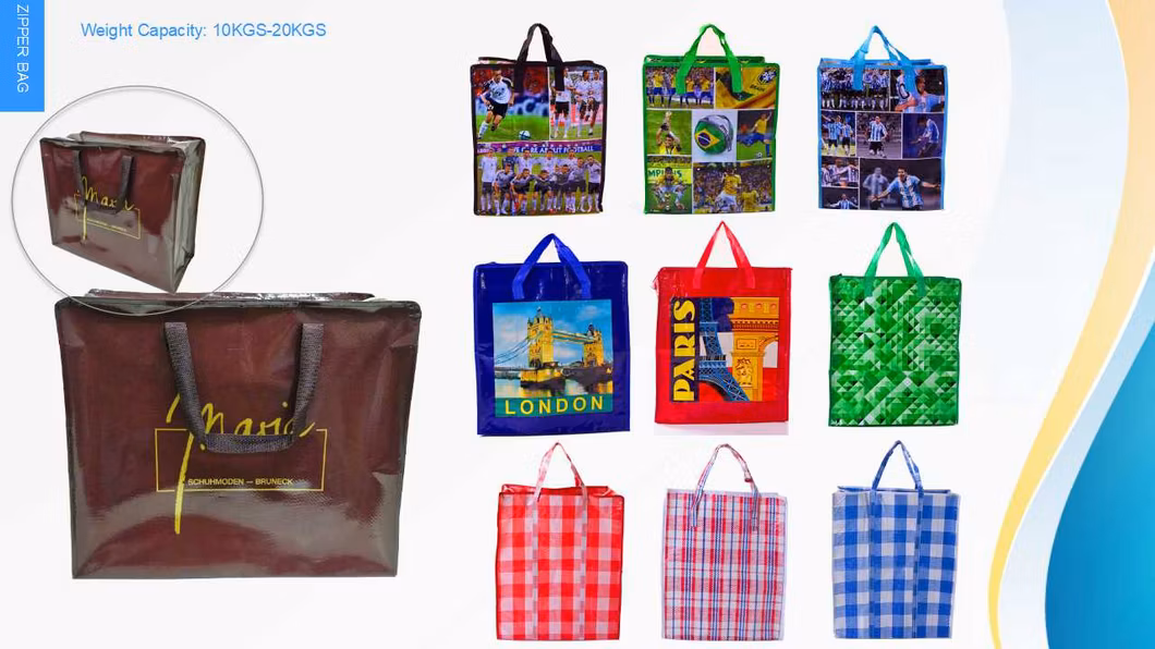 Double Handle Laminated PP Non Woven Shopping Bag for Supermarket
