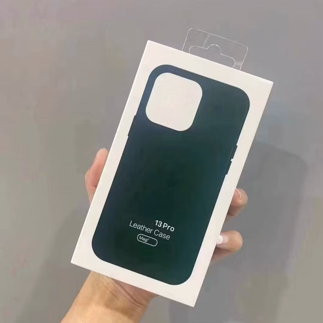 Customized Accpet Mobile Back Cover Magsafe with Pop up Animation Leather Mobile Phone Case for iPhone 12 13 PRO Max Case