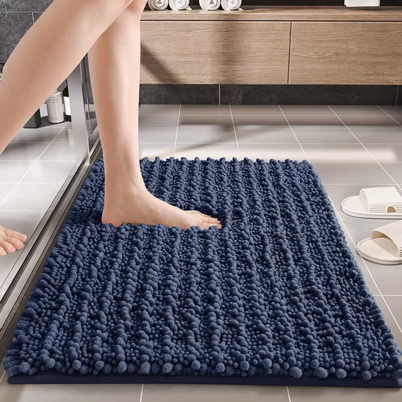 Simple Chenille Thickened Water-Absorbent and Dirt-Resistant Non-Slip Mat