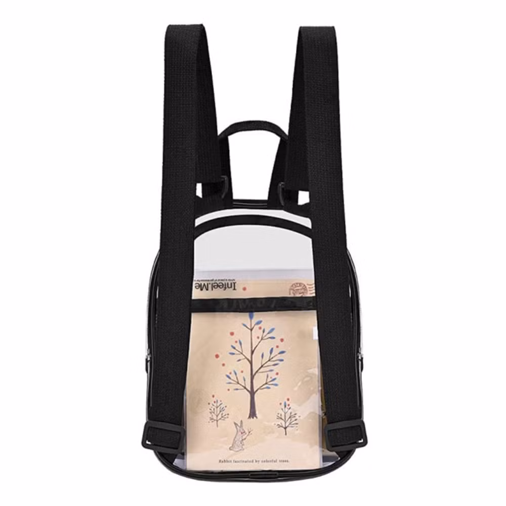 Heavy Duty Clear Backpack, Transparent PVC Concert Mini Backpacks Ci23594