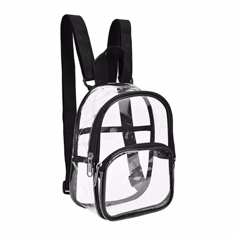 Heavy Duty Clear Backpack, Transparent PVC Concert Mini Backpacks Ci23594