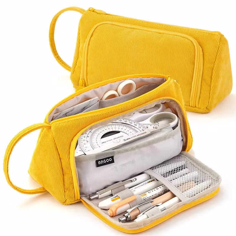Best Selling Fashion Large Capacity Colored Storage Pouch Pencil Case for School