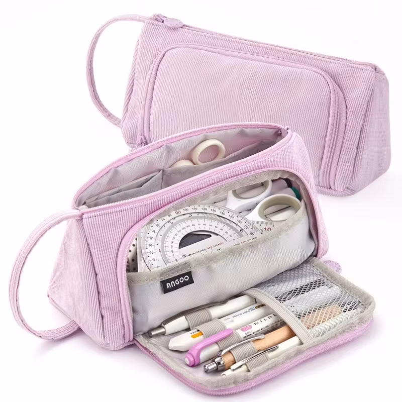 Best Selling Fashion Large Capacity Colored Storage Pouch Pencil Case for School