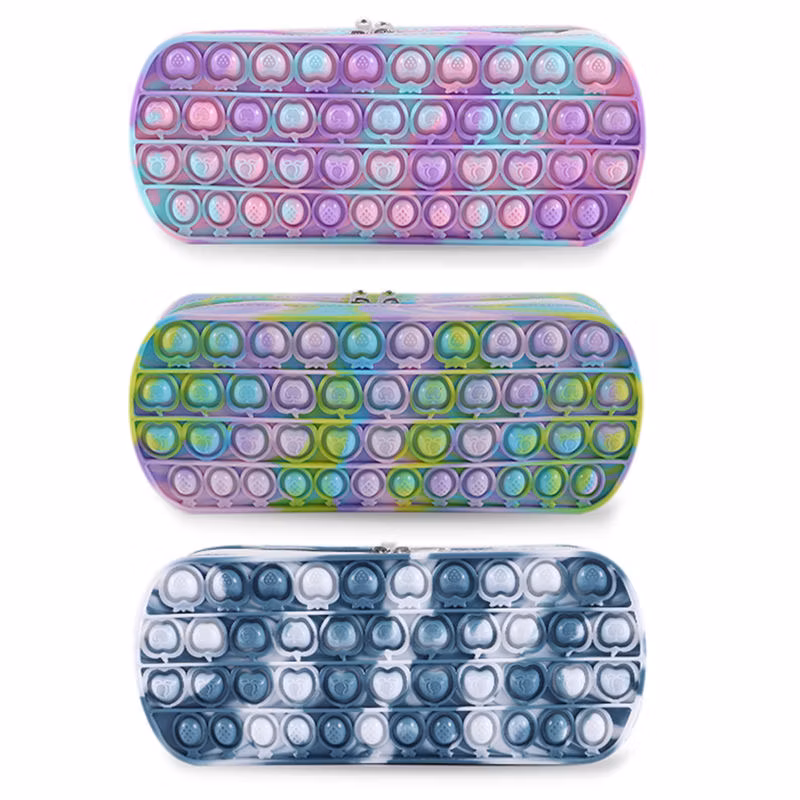 Large Capacity Stationery Box Pop Push Its Pencil Case for School Students Teens