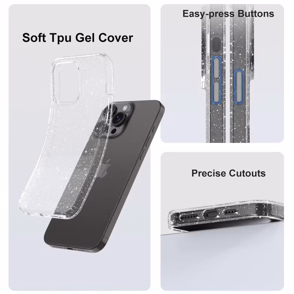 Transparent TPU Lens Protection Phone Case for iPhone 16 15PRO Max 14
