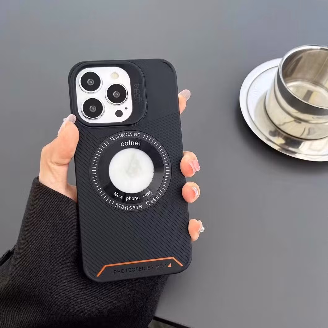 Mobile Phone Case 14plus Solid Color New Style 13 Hollow Carbon Fiber 12 Creative 15 PRO Max