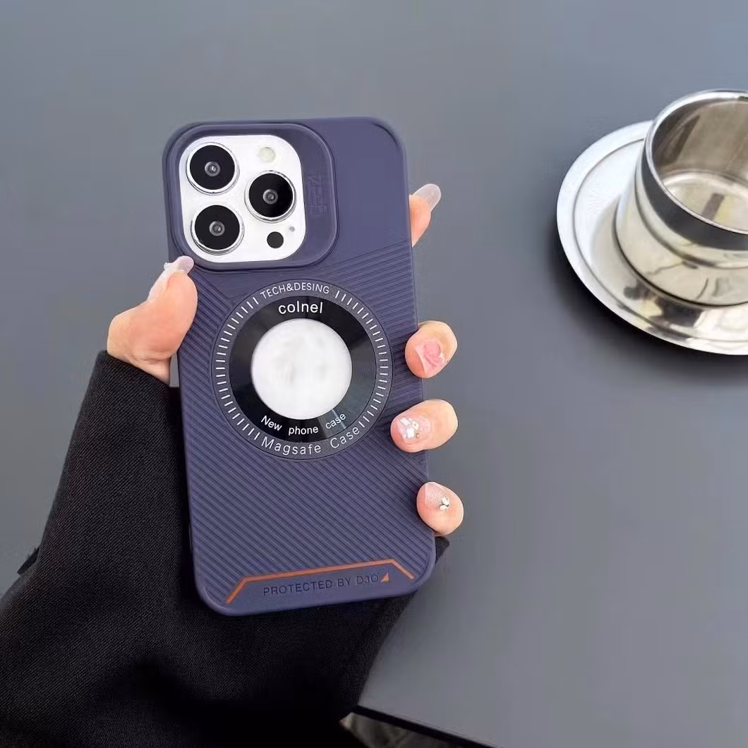 Mobile Phone Case 14plus Solid Color New Style 13 Hollow Carbon Fiber 12 Creative 15 PRO Max