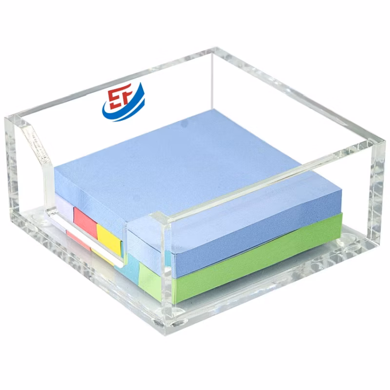 Stylish Acrylic Memo Pad Holder for Office and Home Use