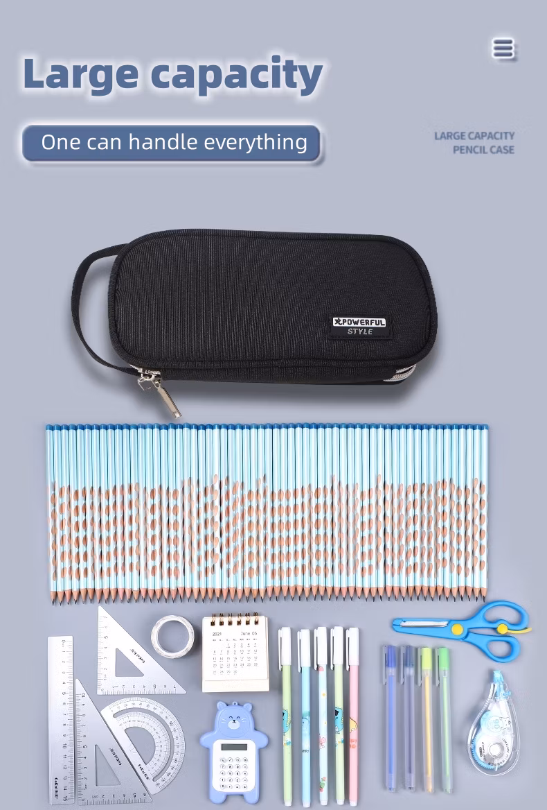 Large Capacity Waterproof Student Multifunctional Portable Simple Advanced Pencil Case
