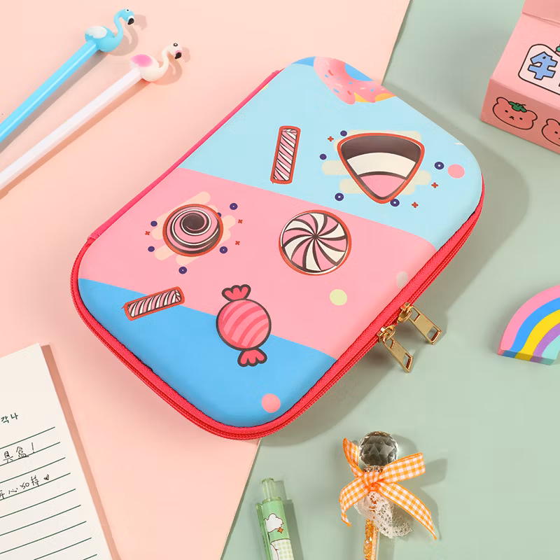 3D Cartoon Pen Bag Waterproof Hard Shell Large Capacity Stationery Bag