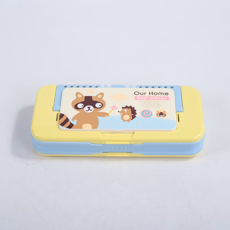 Raccoon Baby Pattern Multifunctional Cute Student Stationery Pencil Case