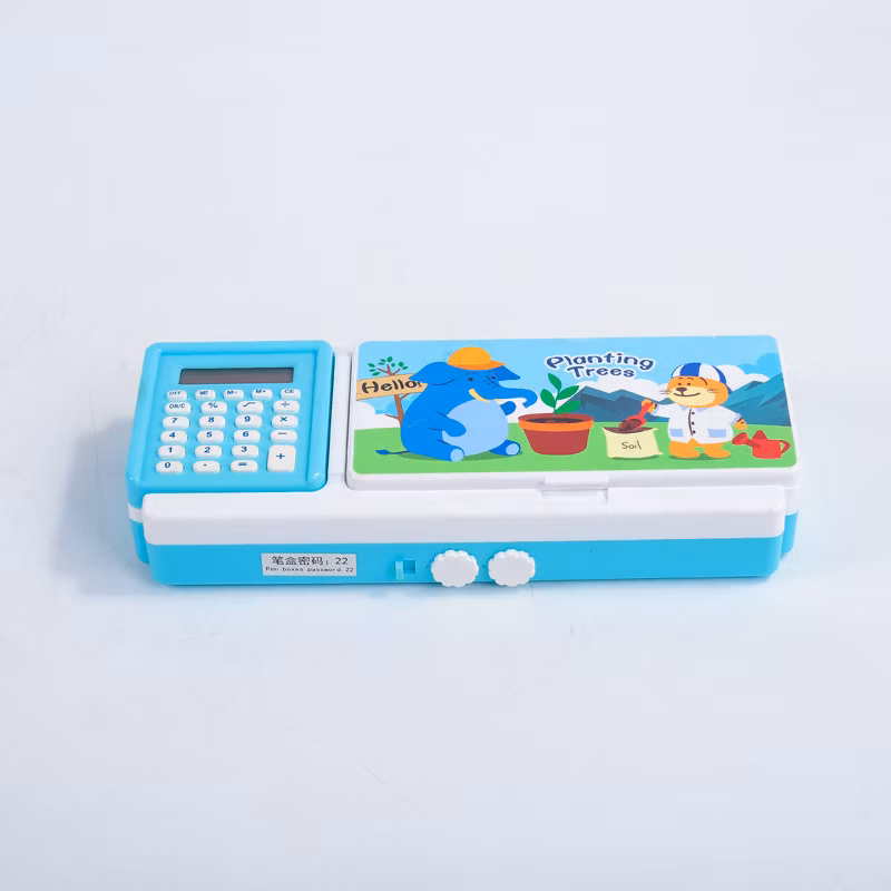 Multifunctional Electric Calculator Cute Stationery Pencil Case