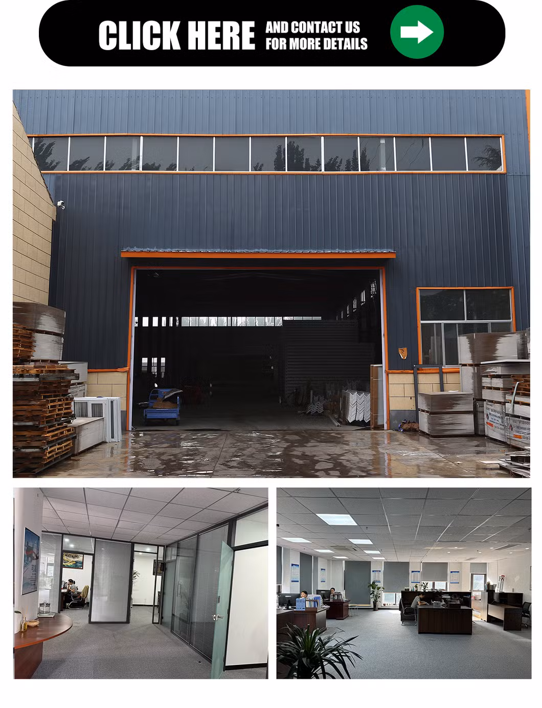 Modular Steel Office with Kitchen and Bathroom Facilities for Comfort