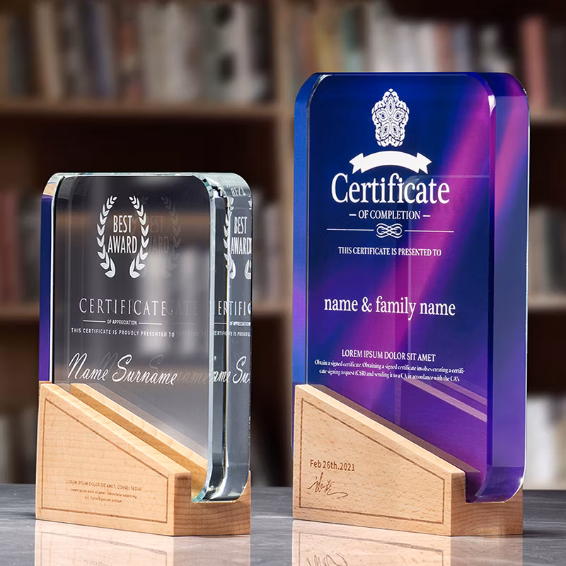 Trophies Competition Awards High Quality Wholesale Creative Crown Crystal Trophy Crafts Souvenir Gift