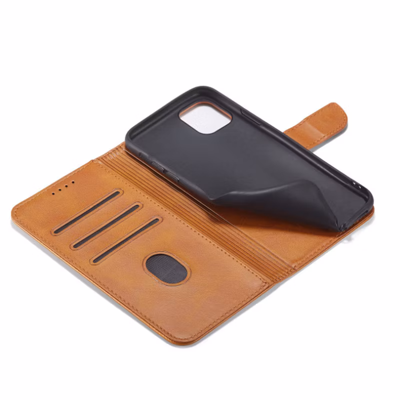 Faux Leather Wallet Card Holder Flip Stand Protective Case Cover for iPhone 12 13 14 Plus Pro Max