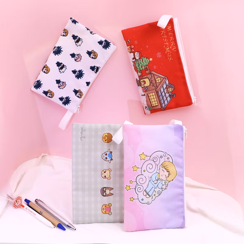 Stationery Pencil Case School Pencil Cases Pen Bag Binder Zipper Pencil Pouch Pen Case