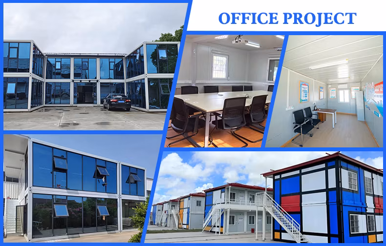 High Quality Construction Site Mobile Prefabricated Portable Container Office