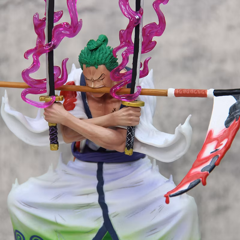 The Ghost of Purgatory Beheaded Zoro and The Kingdom of Zoro Three Knife Flow Sickle Flow Diffuse Model Surrounding Decoration Cartoon-Character