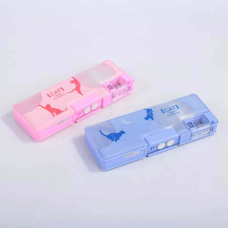 Cat Pattern Cat Person Stationery Creative Colorful Pencil Case