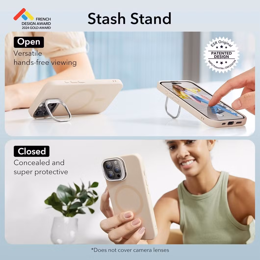 ESR Magnetic Phone Case Built-in Stand for iPhone 15 PRO Max Case