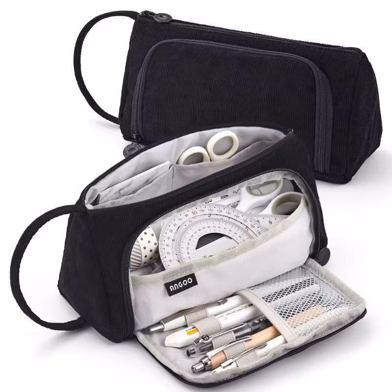 Best Selling Fashion Large Capacity Colored Storage Pouch Pencil Case for School