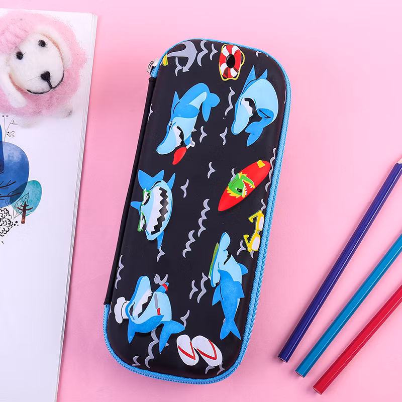 Black Hard Pencil Case EVA Hard Shell Pen Case