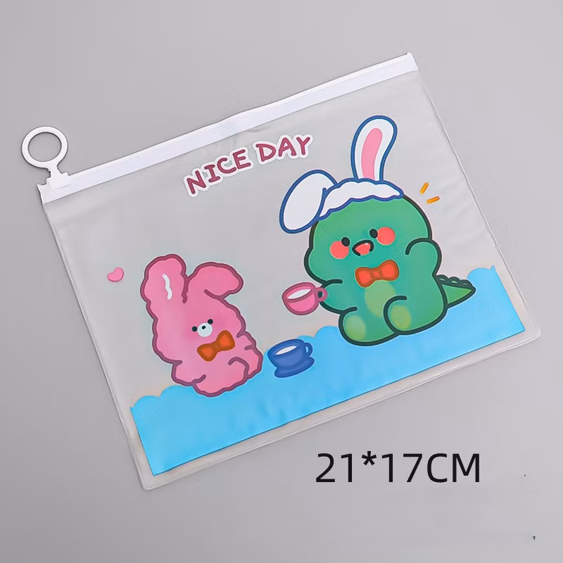 PVC Transparent Pen Box School Supplies Kawaii Waterproof Pencil Case