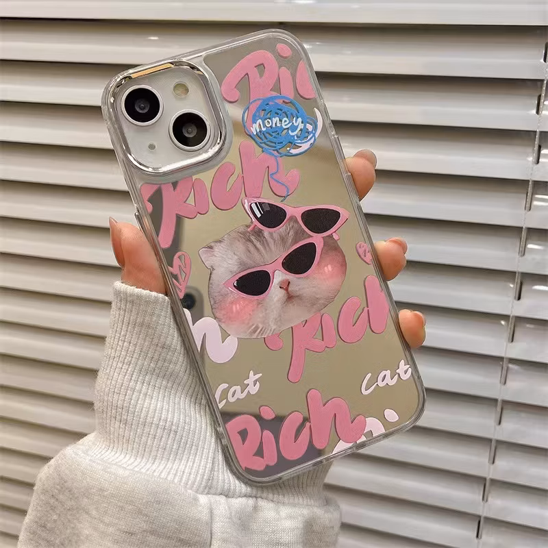 Cartoon Cat IP14 Apple 13 Mobile 11/12promax Transparent Xs/Xr Phone Case