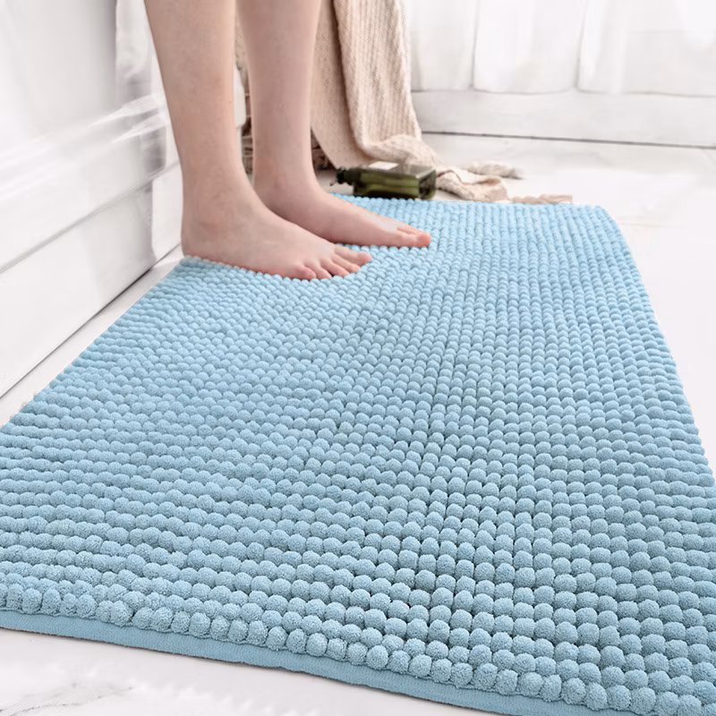 Simple Chenille Thickened Water-Absorbent and Dirt-Resistant Non-Slip Mat