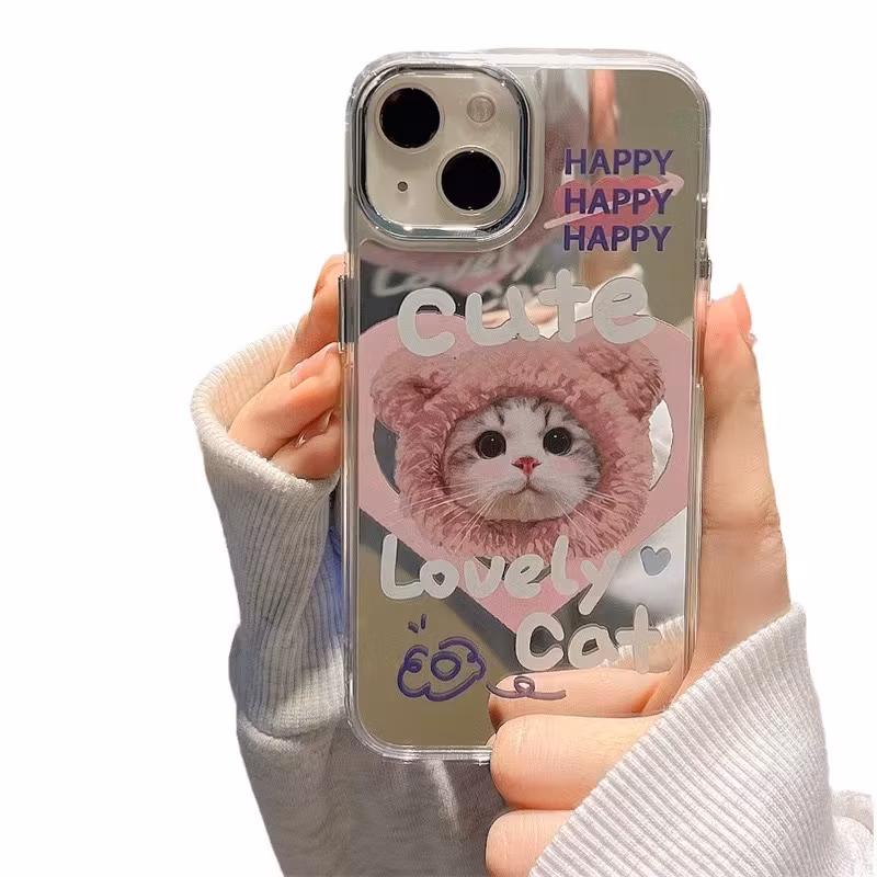Cartoon Cat IP14 Apple 13 Mobile 11/12promax Transparent Xs/Xr Phone Case