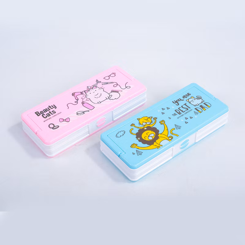 Popular Cat Wholesale Magnetic Cute Primary School Stationery Student Pencil Case