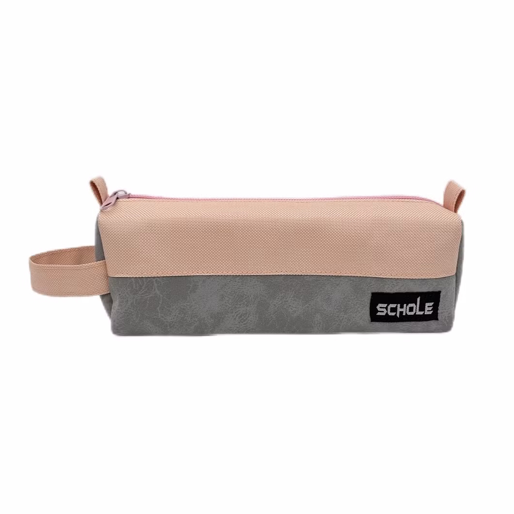 PU Matching Color High Quality Fashion Classic Pencil Bag Pen Case