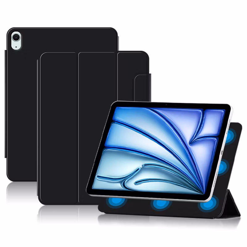 Tablet Leather Case for I Pad Air 11 (2024) (M2) Case Magnetic PU Leather Flip Tablet Cover with Stand