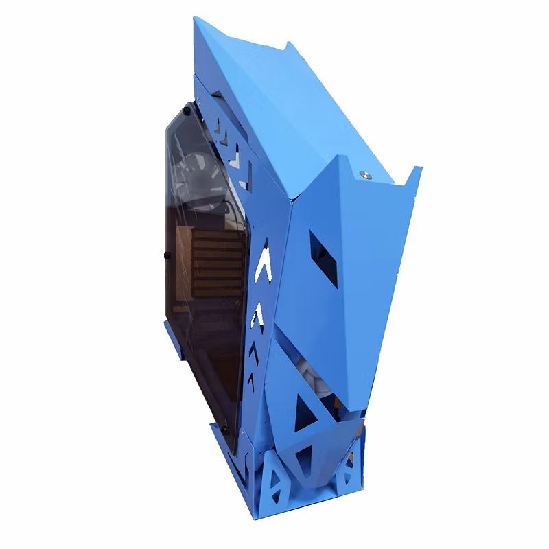 MID Tower Gaming PC Anime Computer Case,Hot Sale ATX Gaming Case Computer Parts Computer PC Case with Great Tempered Glass Design,Special-Shaped, Cool RGB Fans