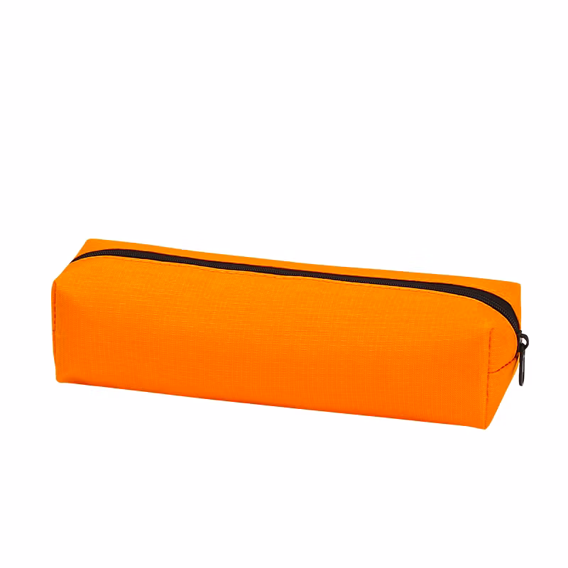 Custom Logo Oxford Cloth Solid Color Cute Pen Pencil Pouch Bag Case