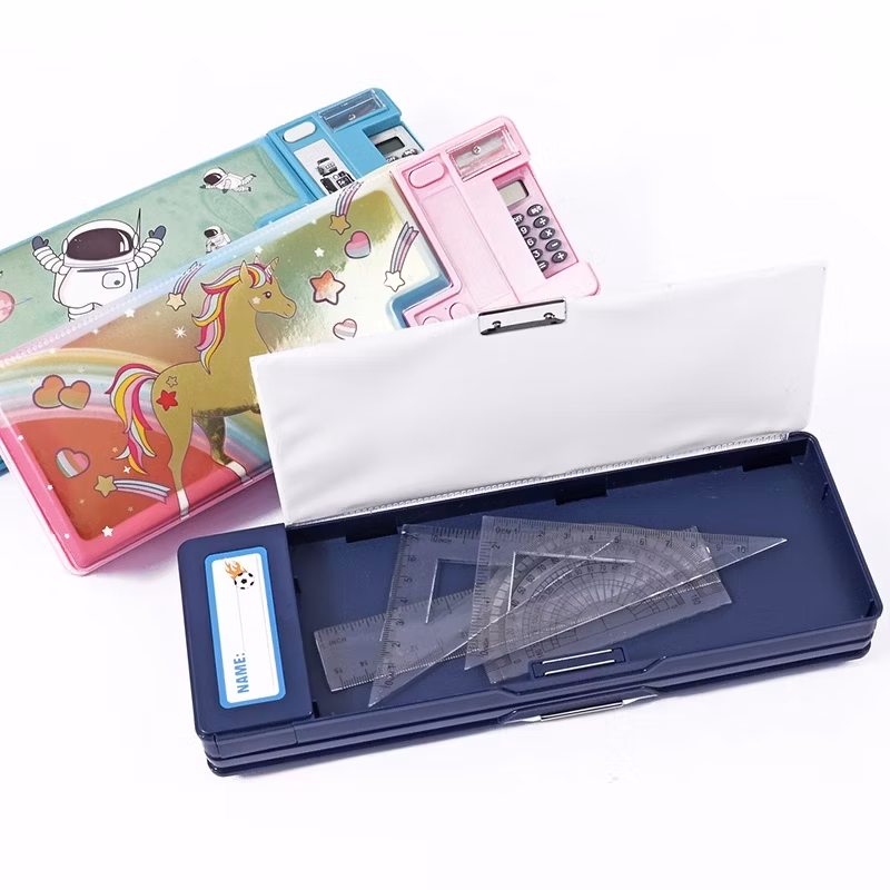 Foska Hot Sale Plastic Multifunction Pencil Case