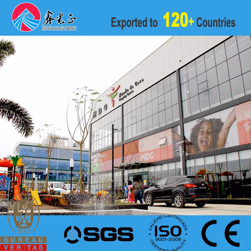Prefabricated Steel Structure Office with Glass Curtain (SS-353)