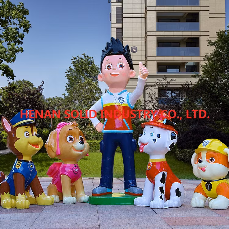 Cartoon Charaters for Display Made by Glass Fibre