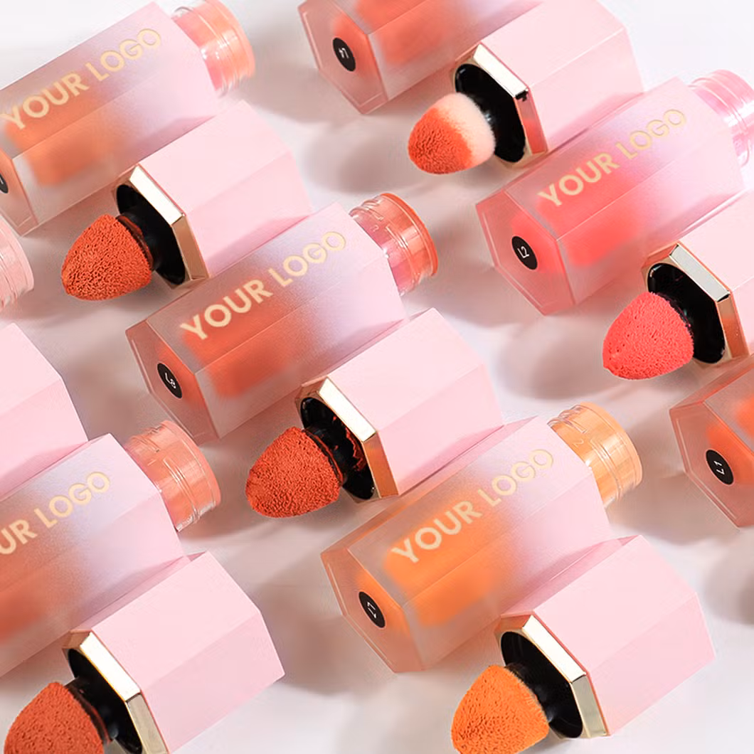 Hot Selling Cosmetics Cream Velvet Liquid Blusher for Liquid Blush