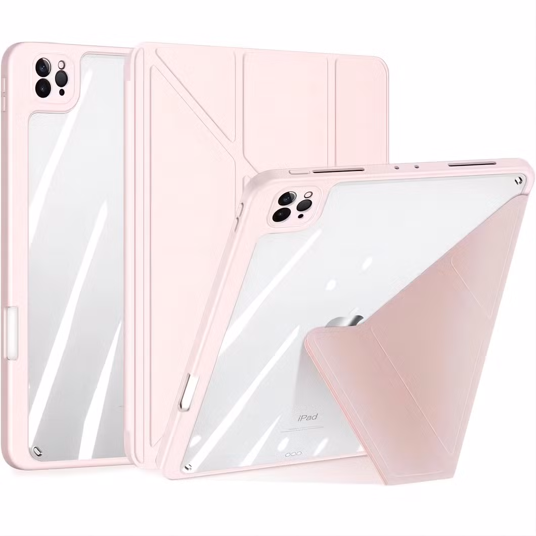 High Permeability Acrylic TPU Solid Color Bag with Pen Slot Air/iPad/PRO9.7-11 Protective Case